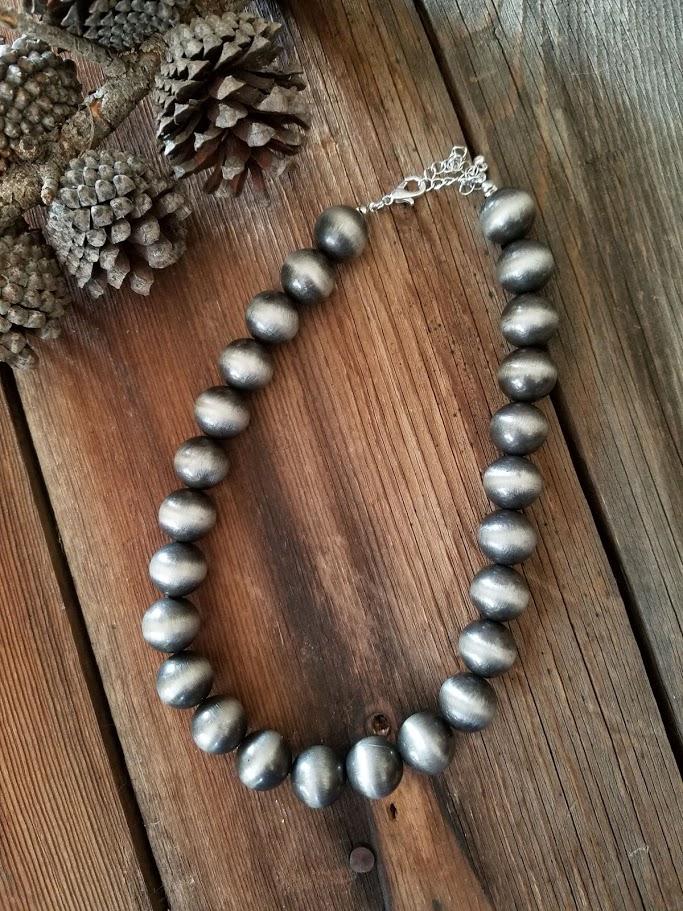 Sterling silver navajo pearls discount