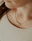 Sunrise Mountain Botanical Semi-Circle Necklace