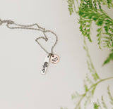 Indian Paintbrush Necklace, WYO, 307, Botanical, Wyoming