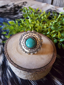 Silver Ring with Turquoise Stone