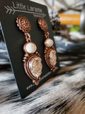 Coppertone and Buffalo Stone Dazzle Earrings