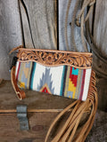 American Darling Southwest Tooled Leather Wristlet