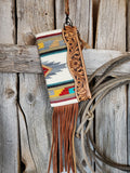 American Darling Southwest Tooled Leather Wristlet