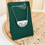 Sunrise Mountain Botanical Semi-Circle Necklace