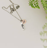 Indian Paintbrush Necklace, WYO, 307, Botanical, Wyoming