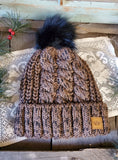Fur Pom Fleece Lined Hat