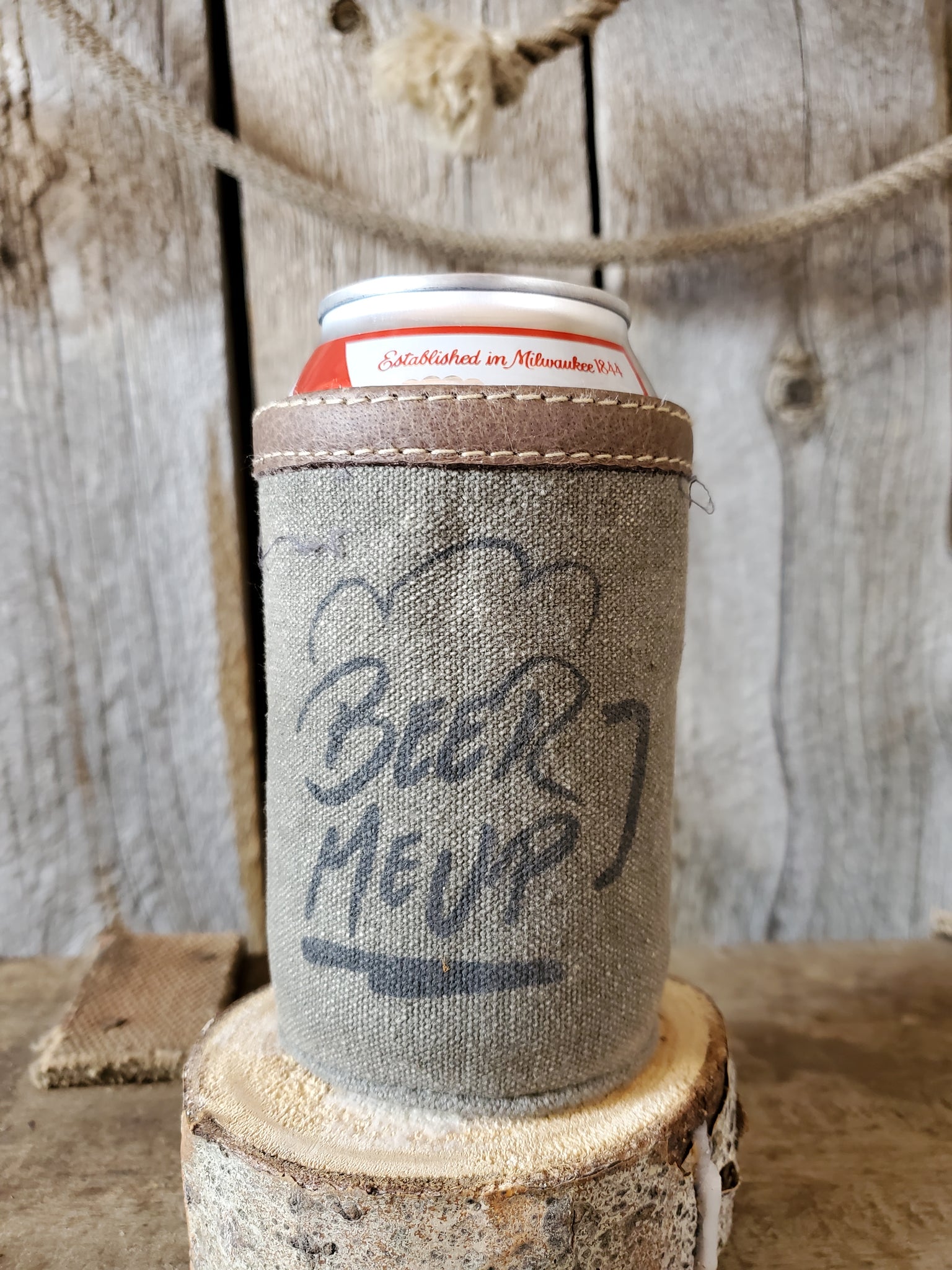 Canvas Beer Can Koozies – Little Laramie Trading Company