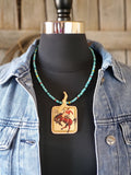 Bronc Rider Rodeo Necklace