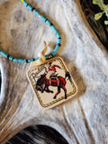 Bronc Rider Rodeo Necklace