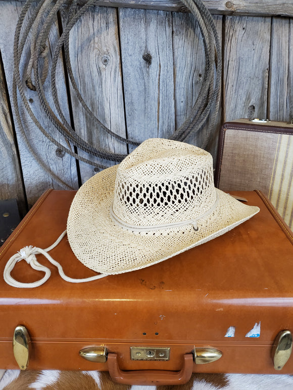 Ivory Cowboy Hat with Chin Cord