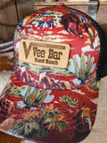 Maroon/Black Graphic Vee Bar Hat
