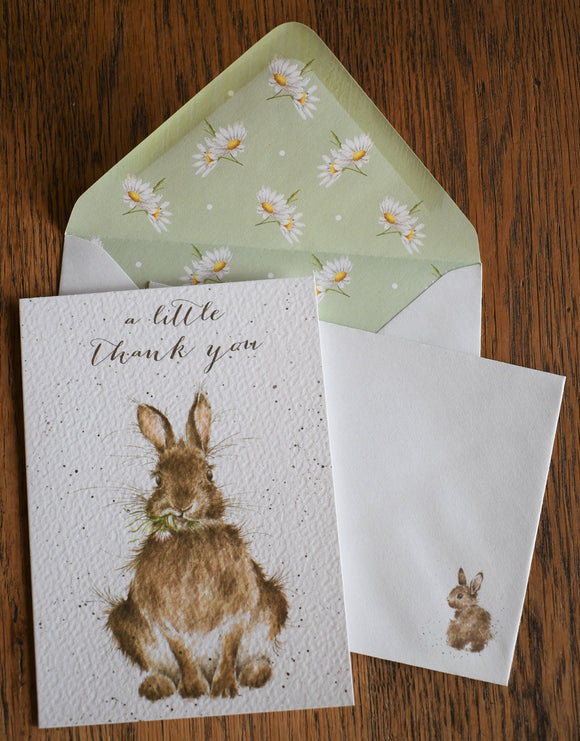 Set of 8 Thank You Cards: Rabbit
