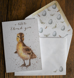 Set of 8 Thank You Cards: Duck