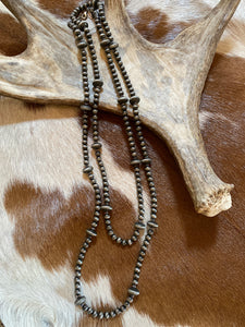 Silvertone Navajo Pearl Layering Necklace