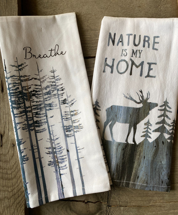 Breathe & Nature tea towel